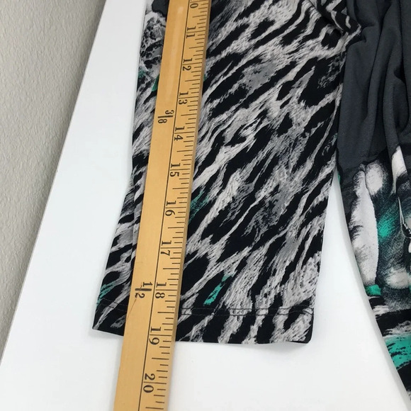 2/$30 Picadilly Fashion Slinky Cardigan Size XL Open Front Floral Animal Print - Picture 13 of 15